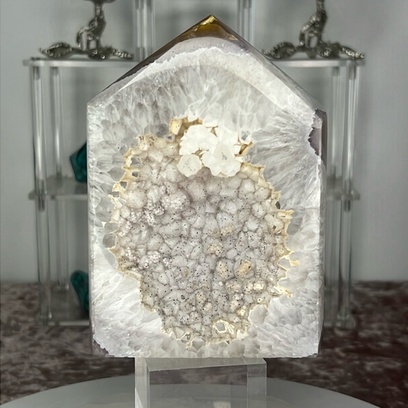 Brazilian Druzy Agate Tower - BDT62